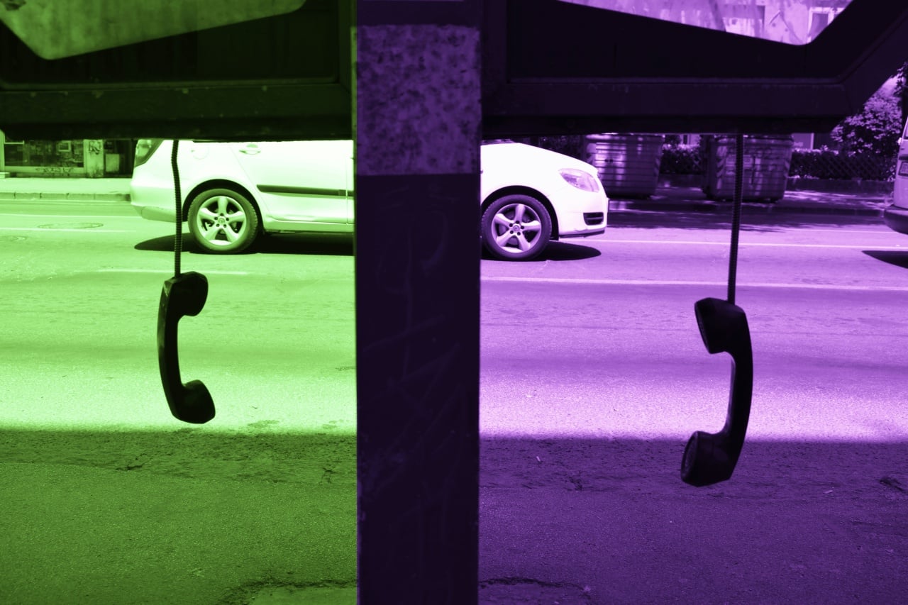 Telefones fora do pouso
