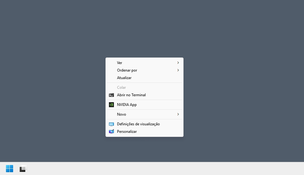menu de contexto tradicional do Windows 11