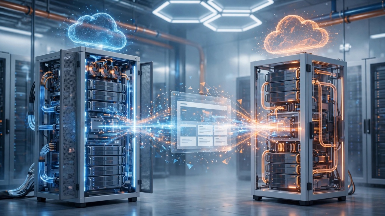 migração entre servidores