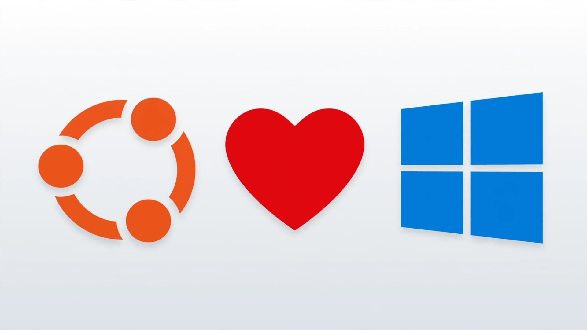 Ubuntu com coração no Windows