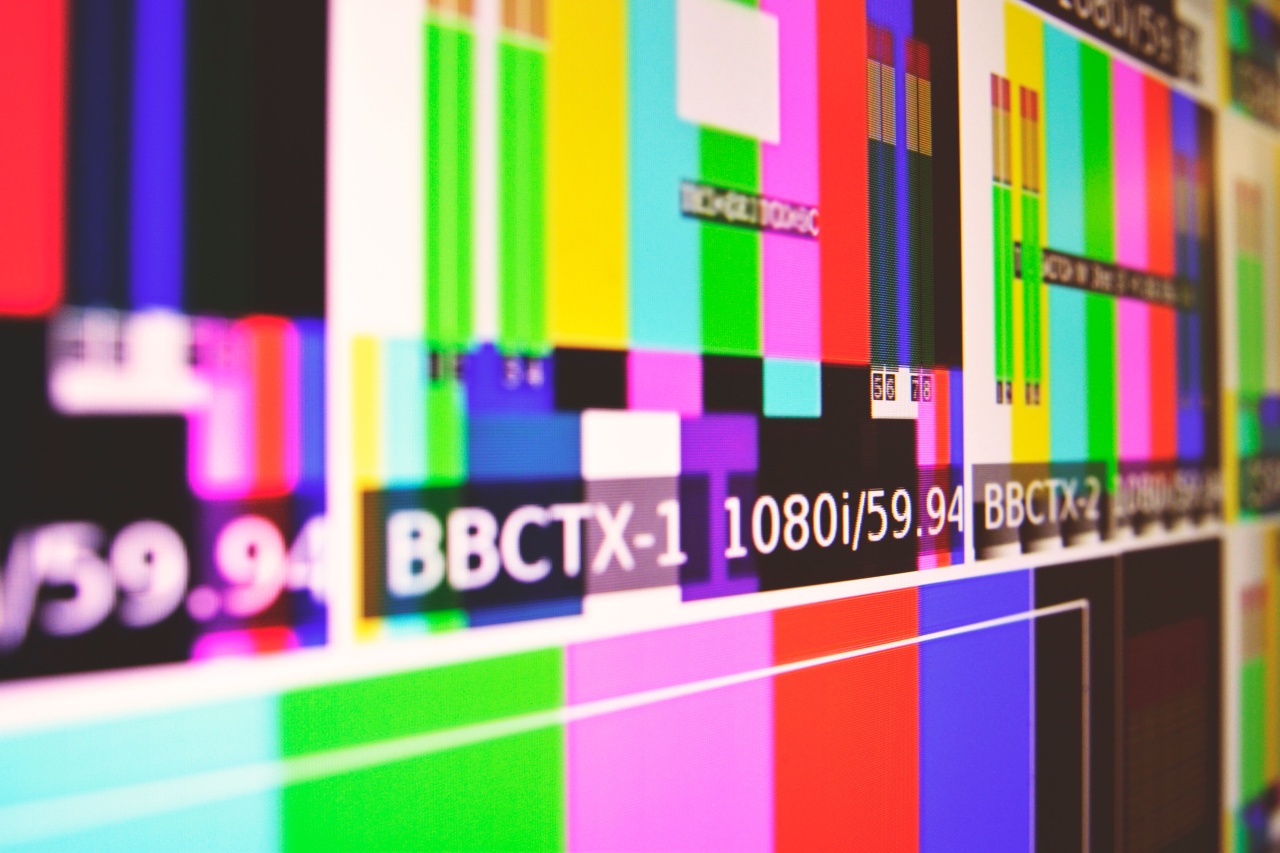 imagem de cores em ecrã