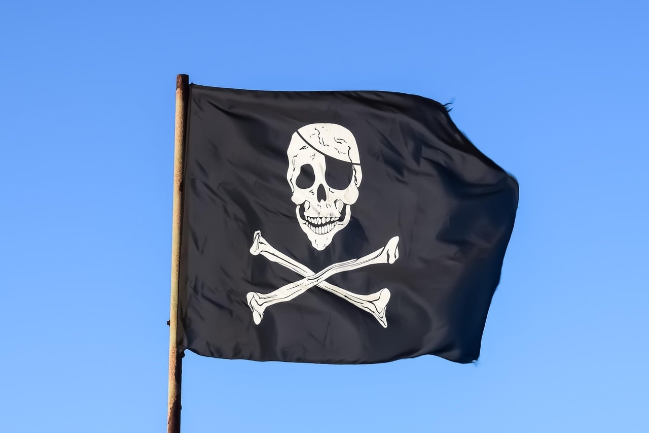 bandeira de pirataria