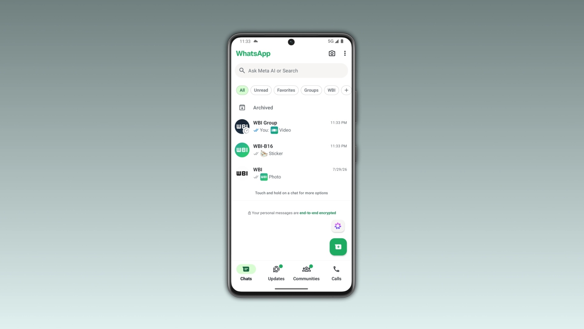 novo sistema do whatsapp para mensagens