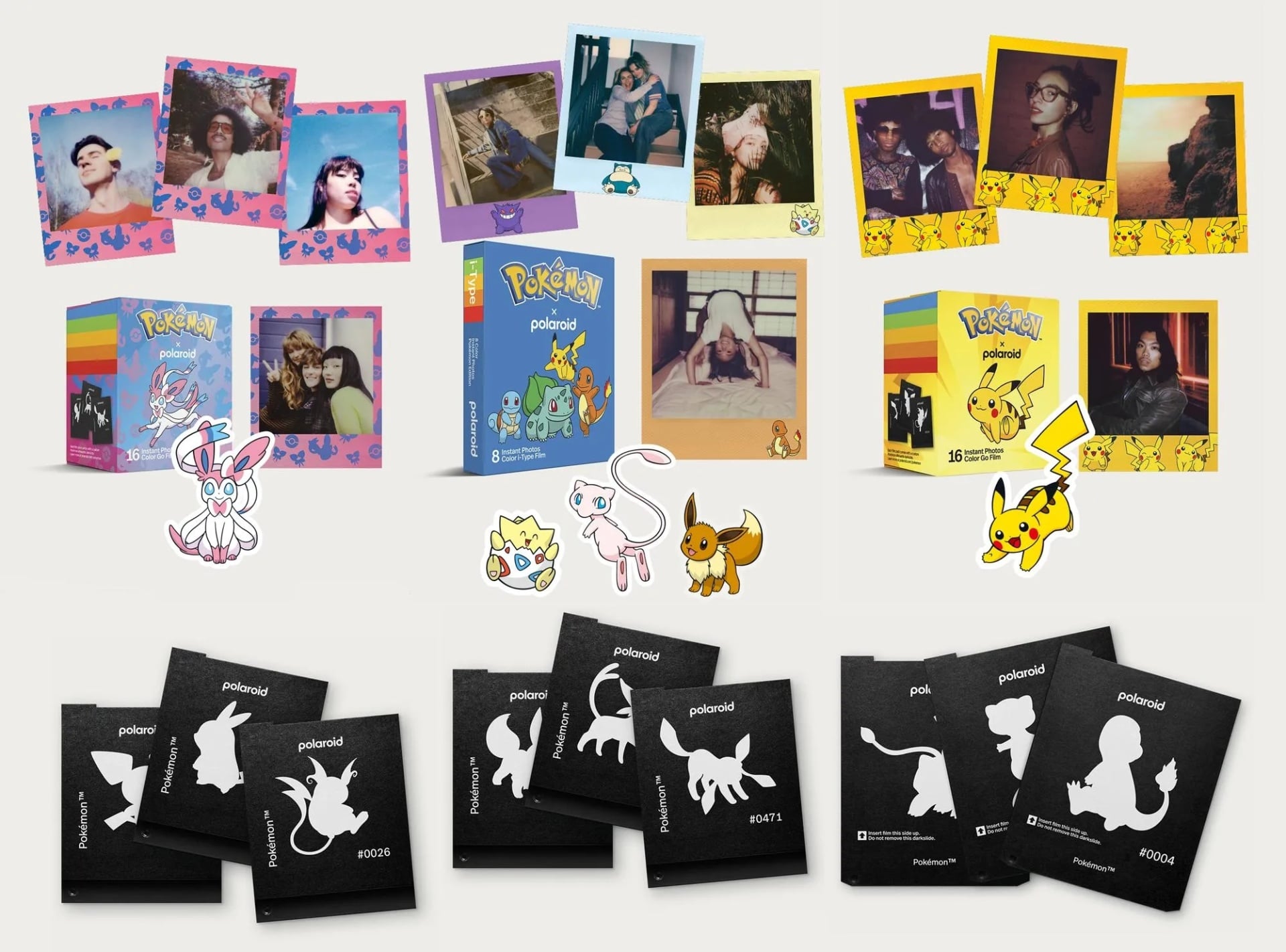 poleroid modelos especiais da linha pokémon