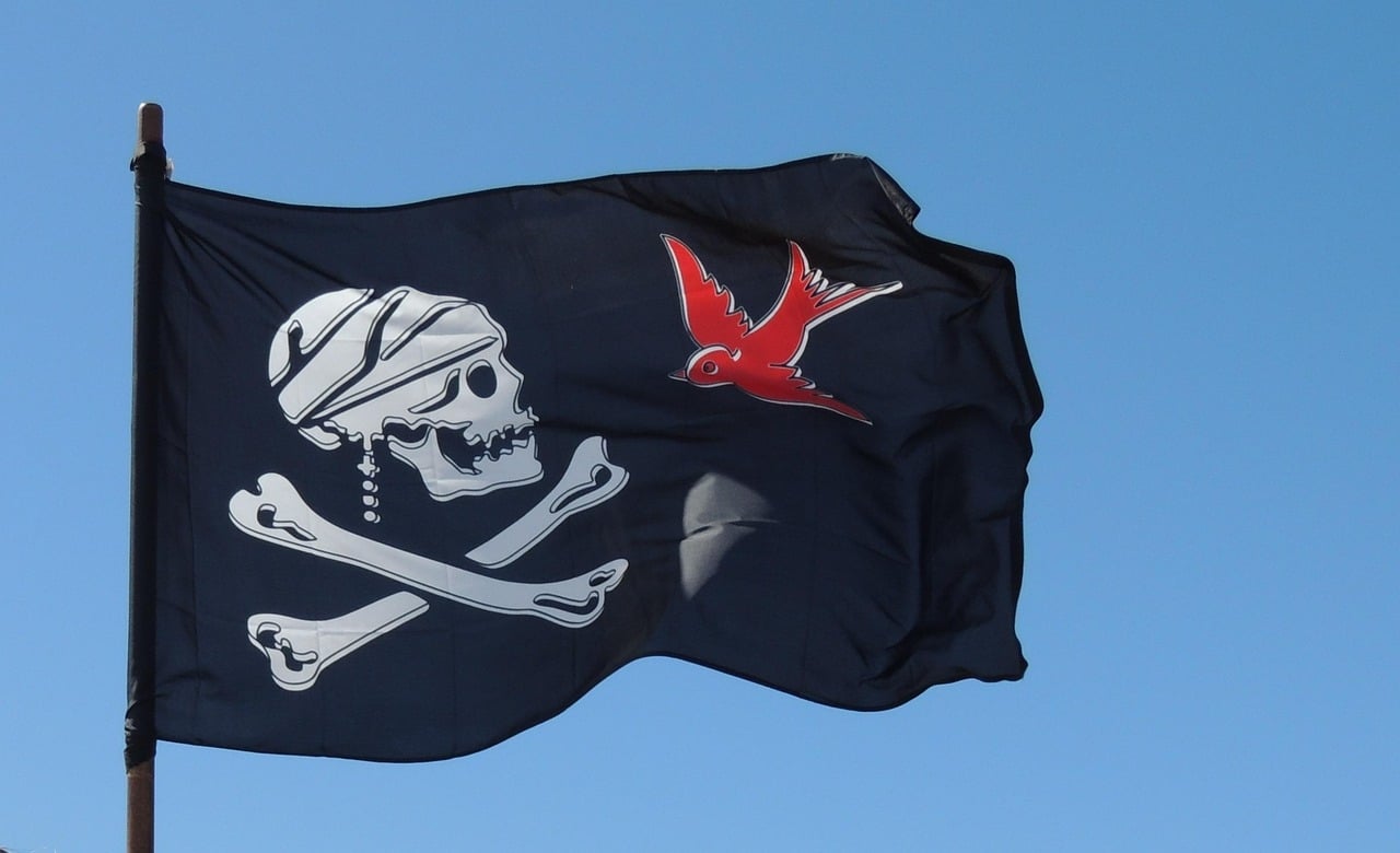 bandeira de pirataria