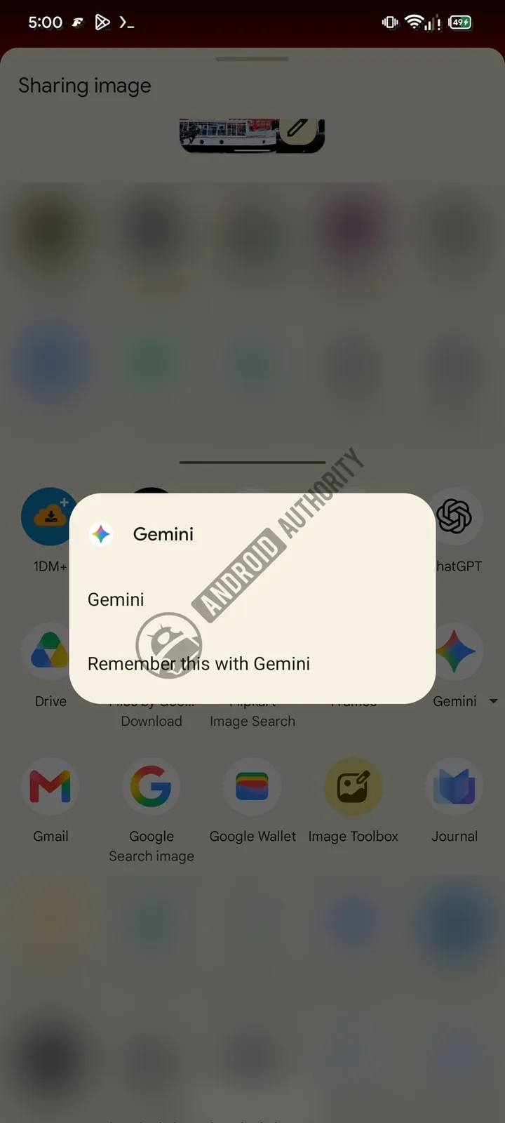 gemini recordar informações do ecrã