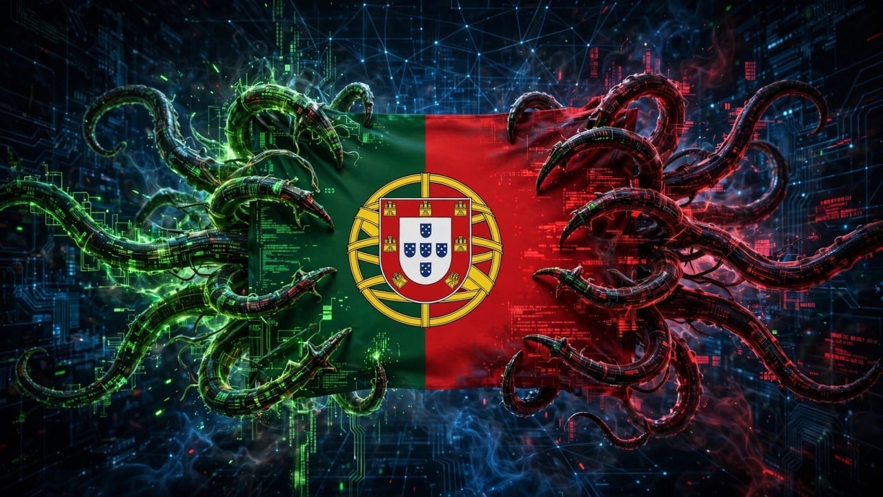 malware em bandeira de portugal