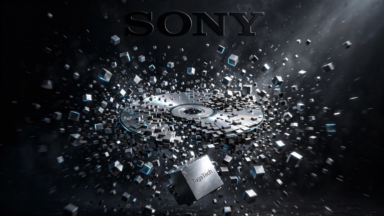Sony com disco a destruir