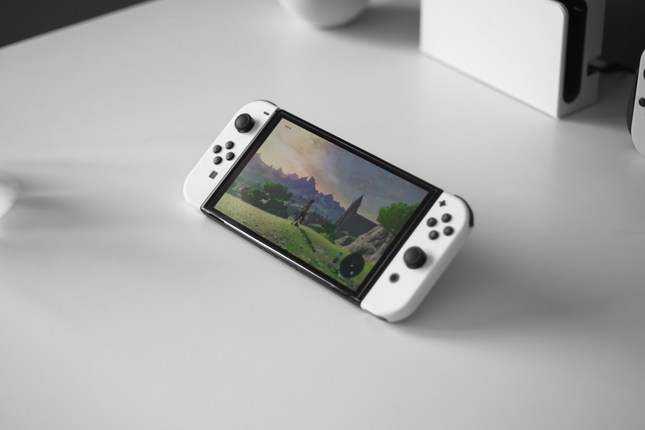 Nintendo Switch em cima de mesa