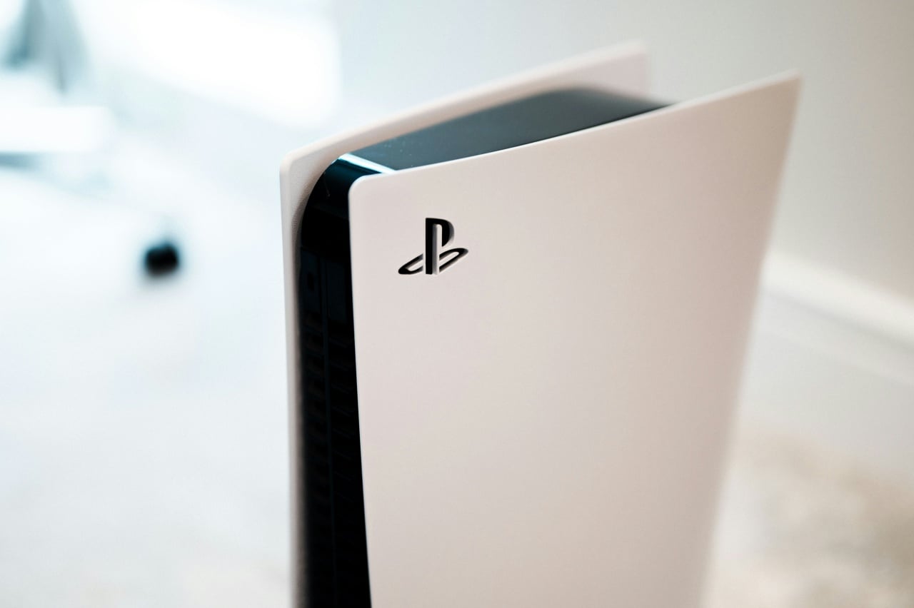 Logo da Sony em Playstation 5