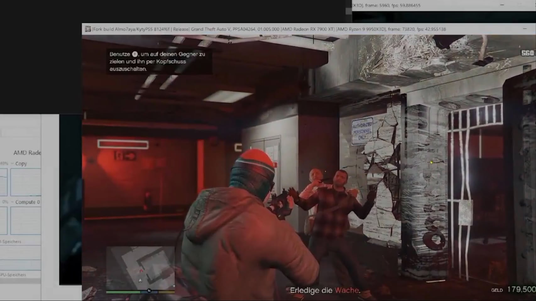 imagem do emulador da ps5 com GTA 5