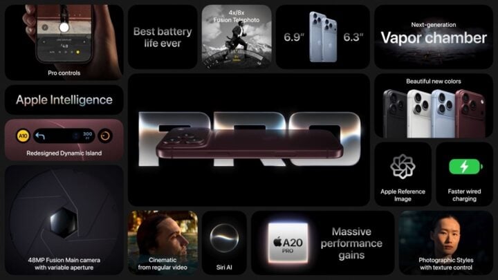 Detalhes em resumo do iPhone 18