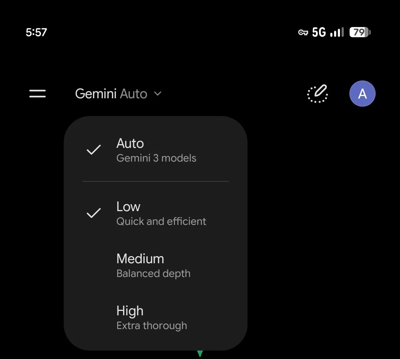 novas opções existentes para contas gratuitas do Gemini