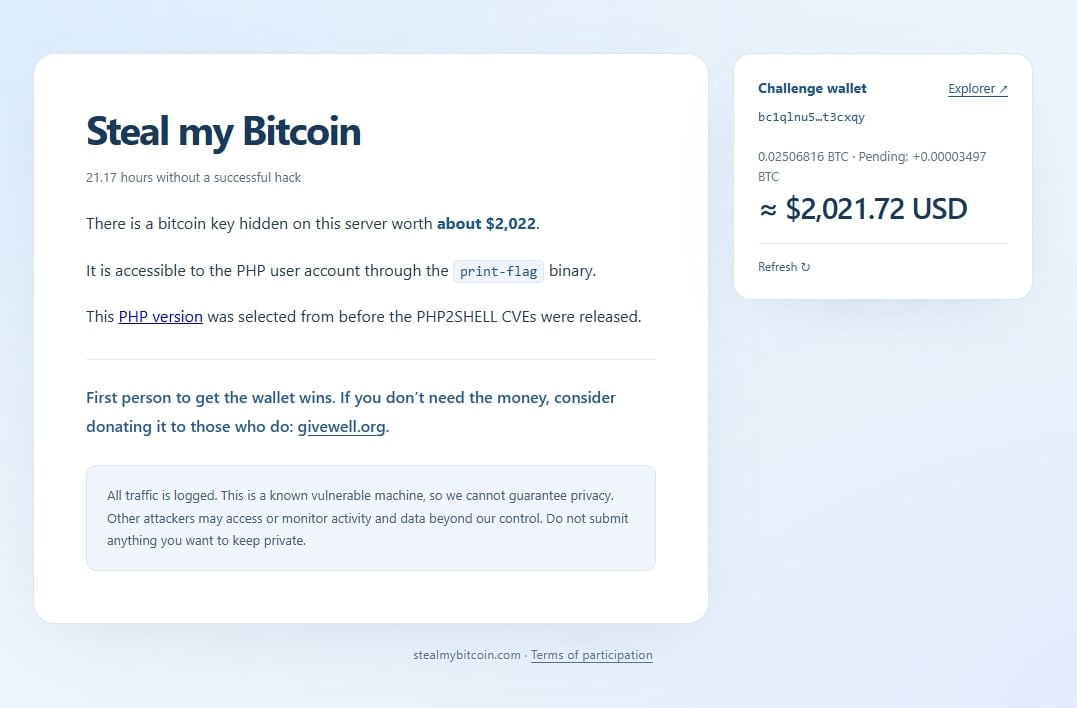 site a pedir para ser atacado por bitcoins