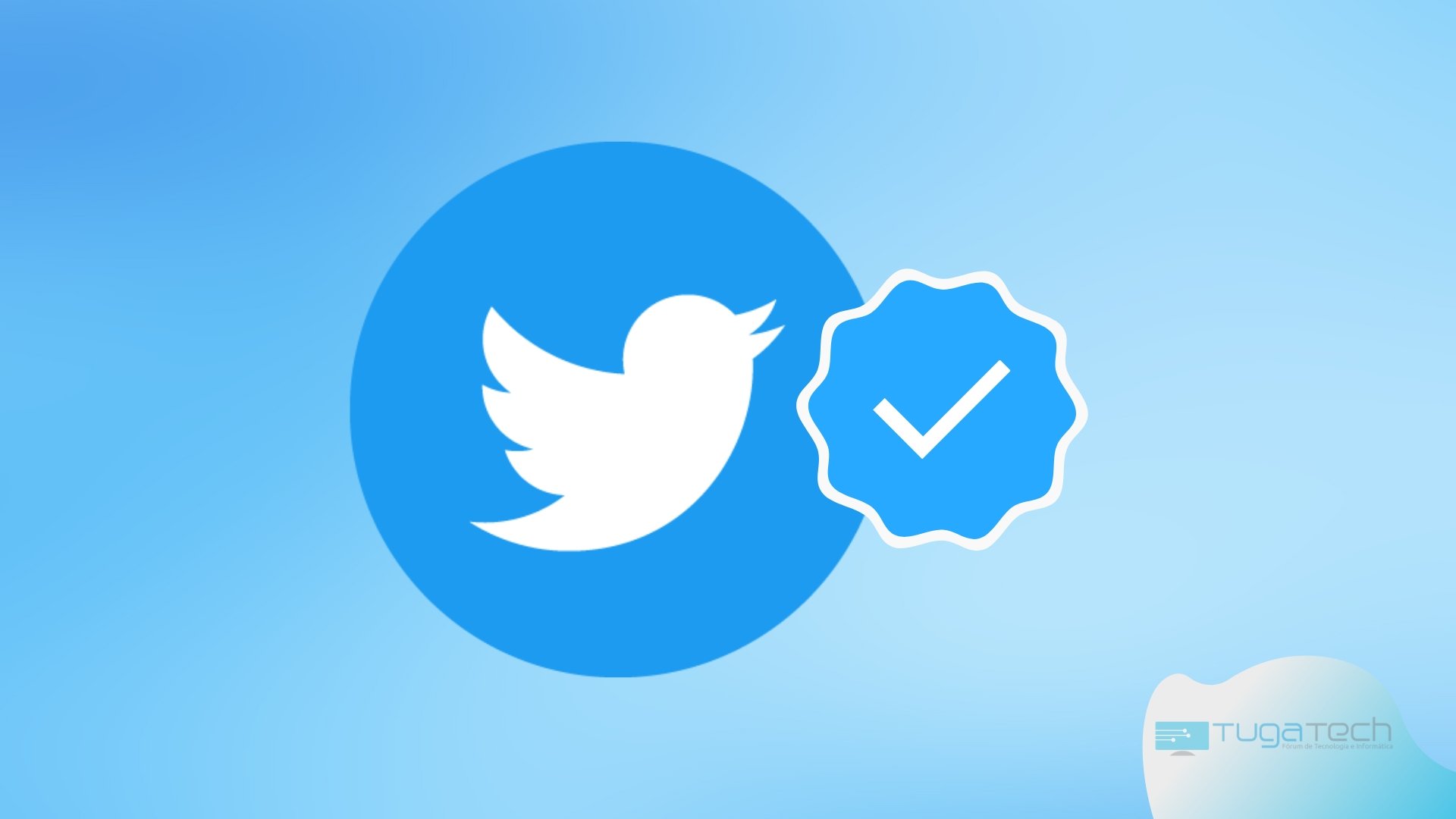 Twitter Blue com símbolo de verificação