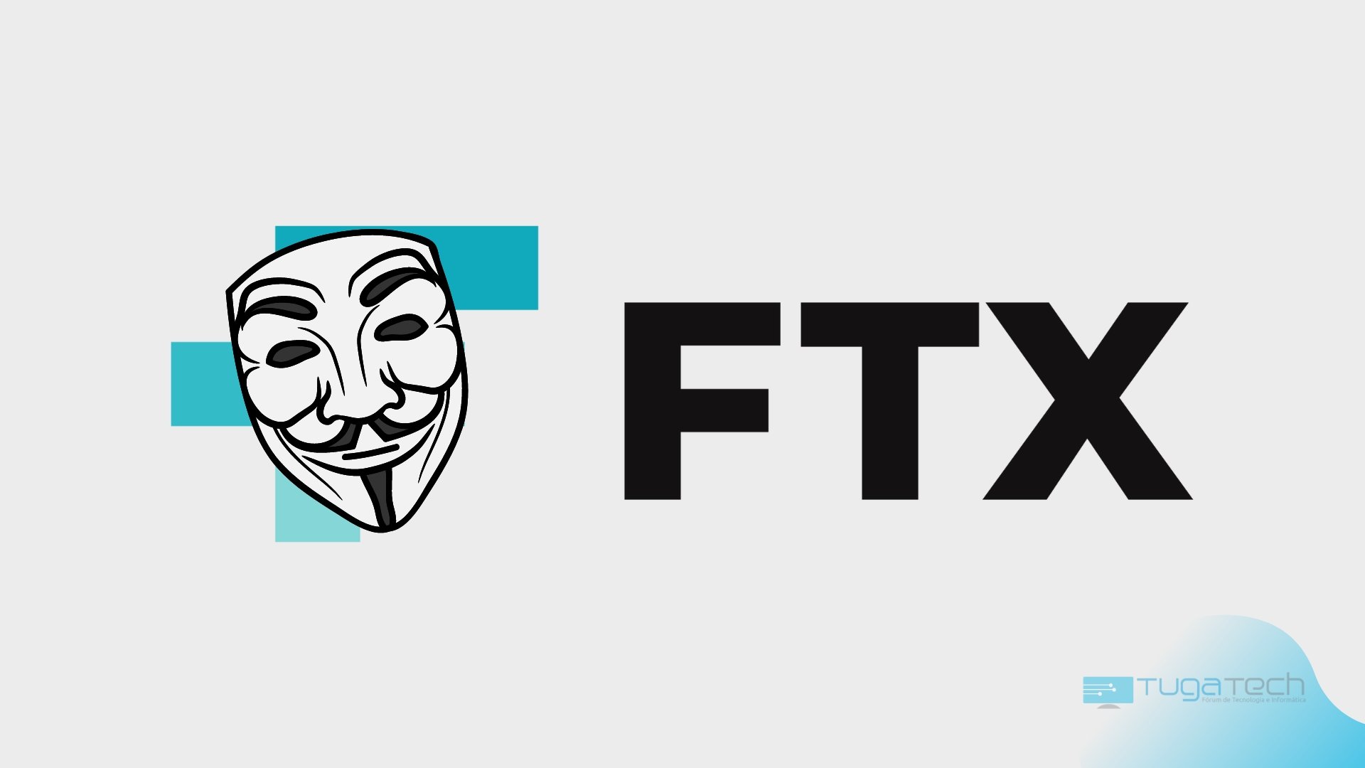 FTX sobre máscara de hacker