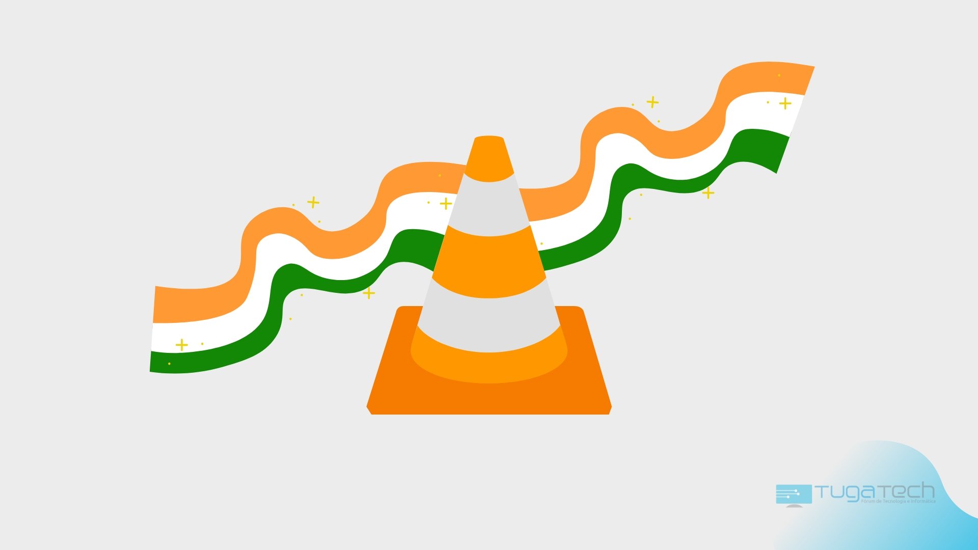 VLC com bandeira da India