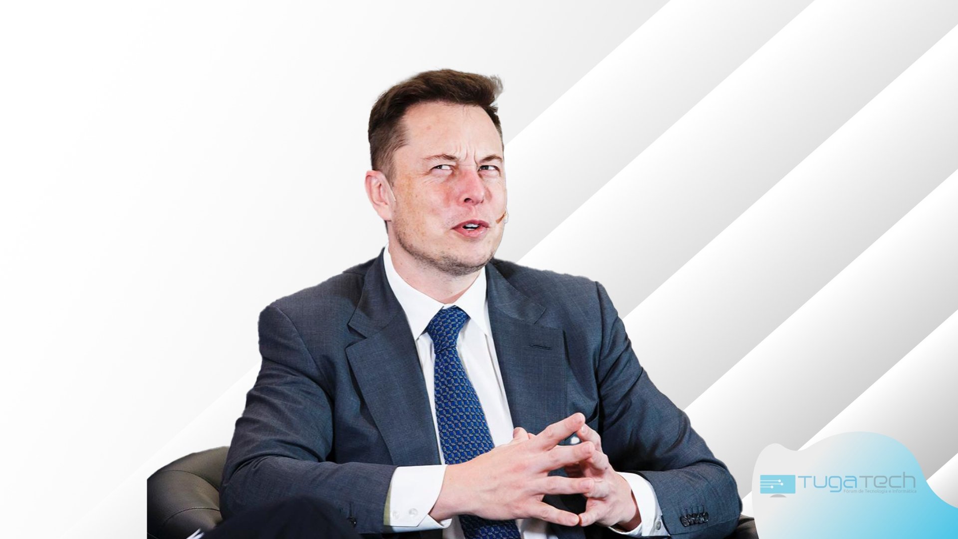 Elon Musk na cadeira