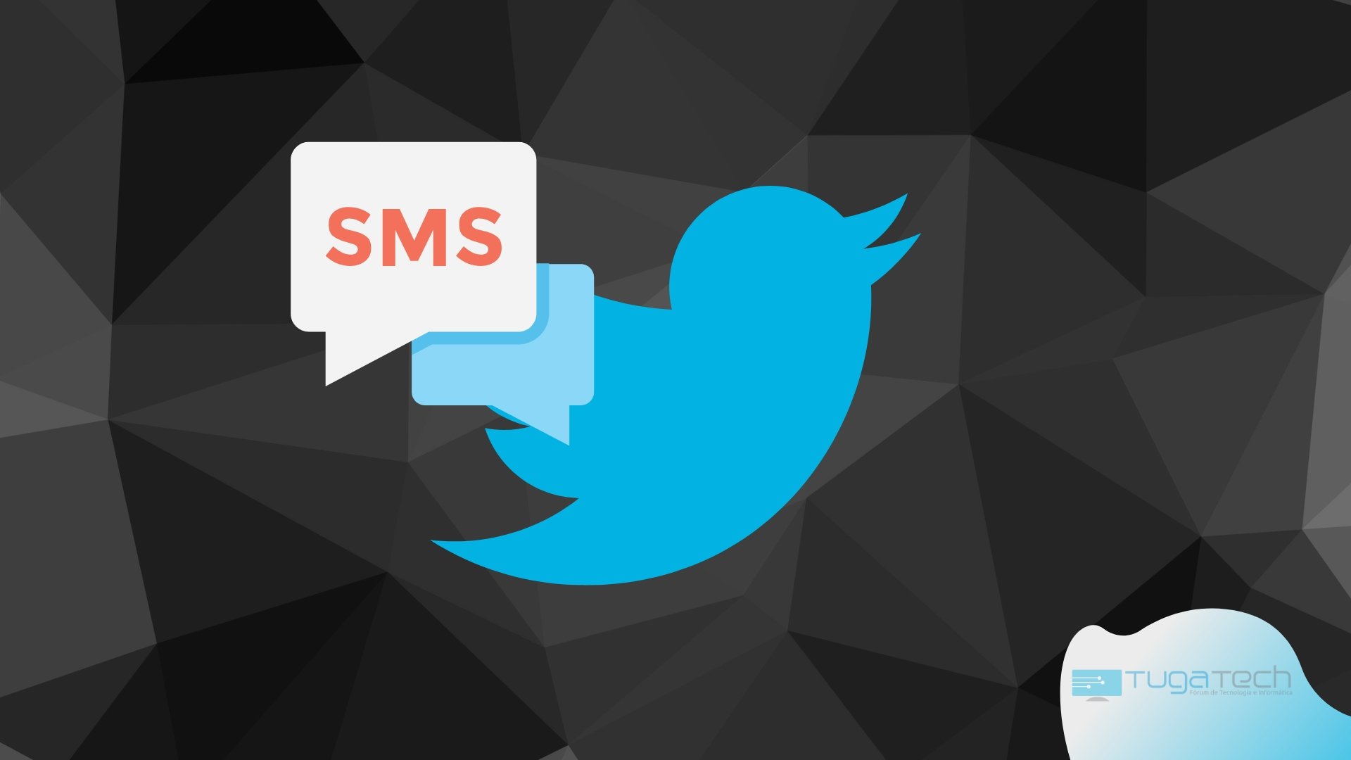 Twitter com imagem de SMS
