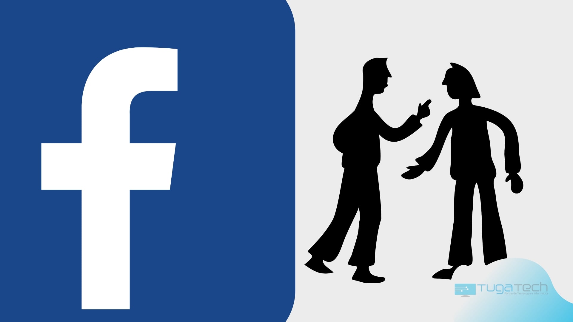Facebook com pessoas a ralharem