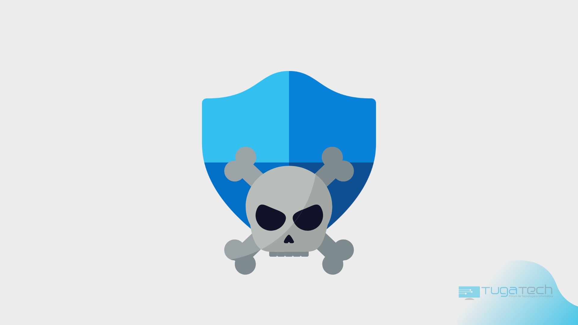 Microsoft Defender com crânio na frente