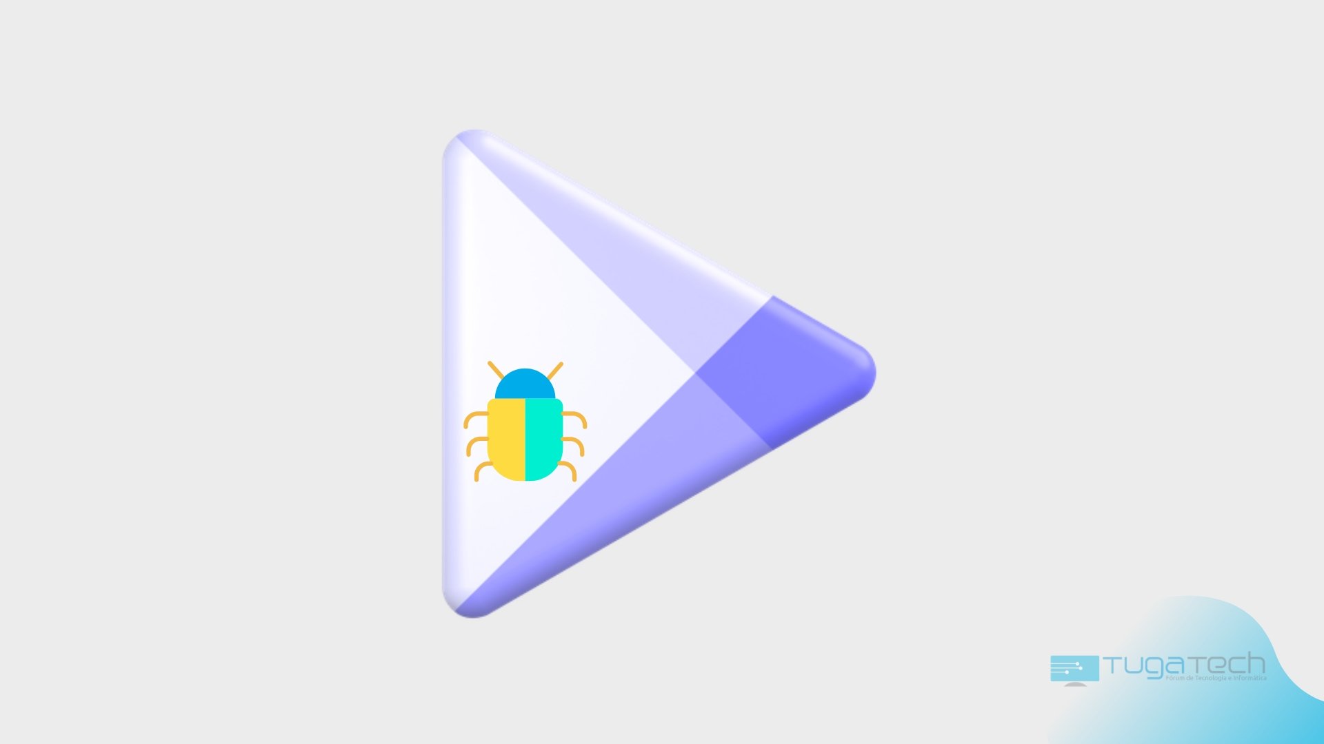 Google Play Store logo com bug