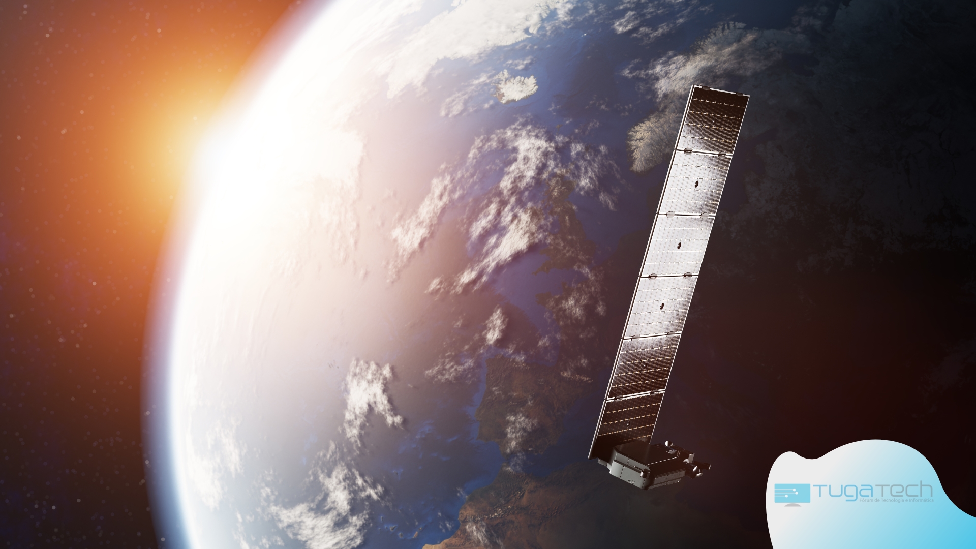 Starlink sobre o espaço