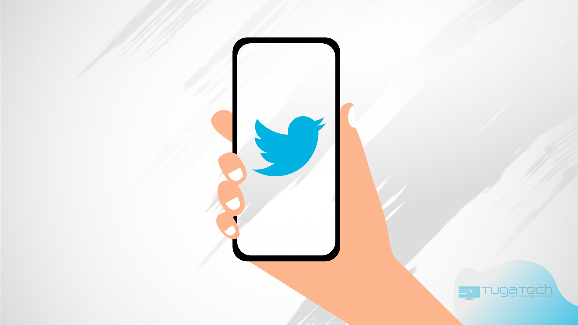 Twitter sobre smartphone