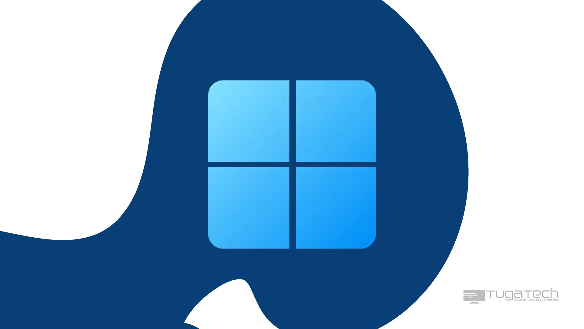 Windows 11 sobre fundo fluido