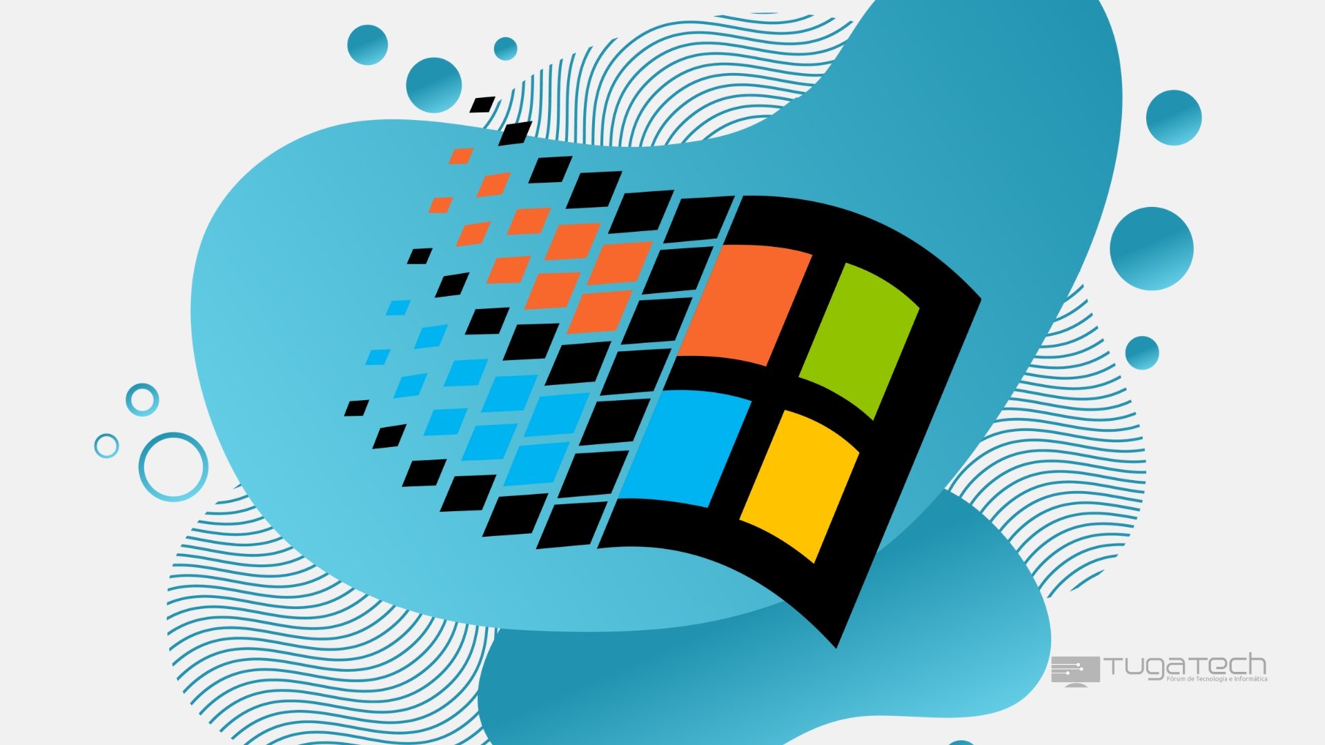Windows 95 logo do sistema