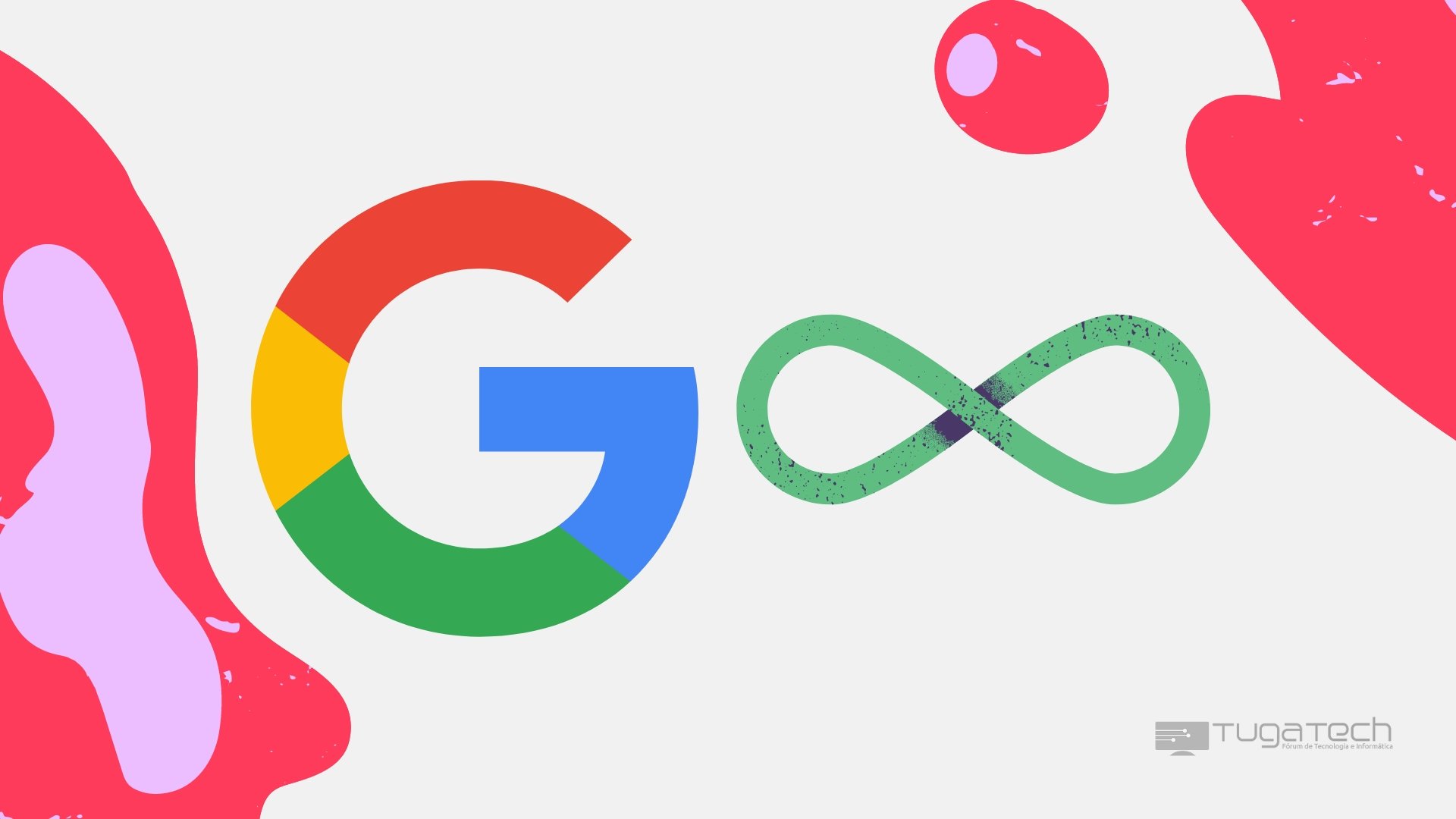 Google com logo de infinito