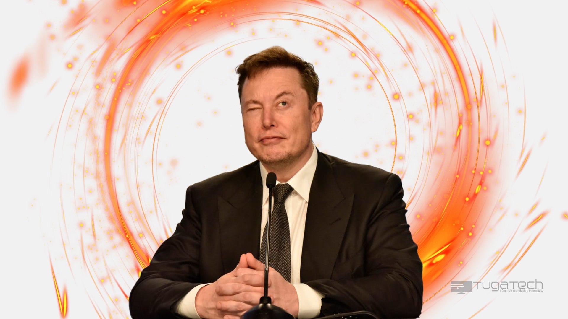 Elon Musk sobre anel de fogo