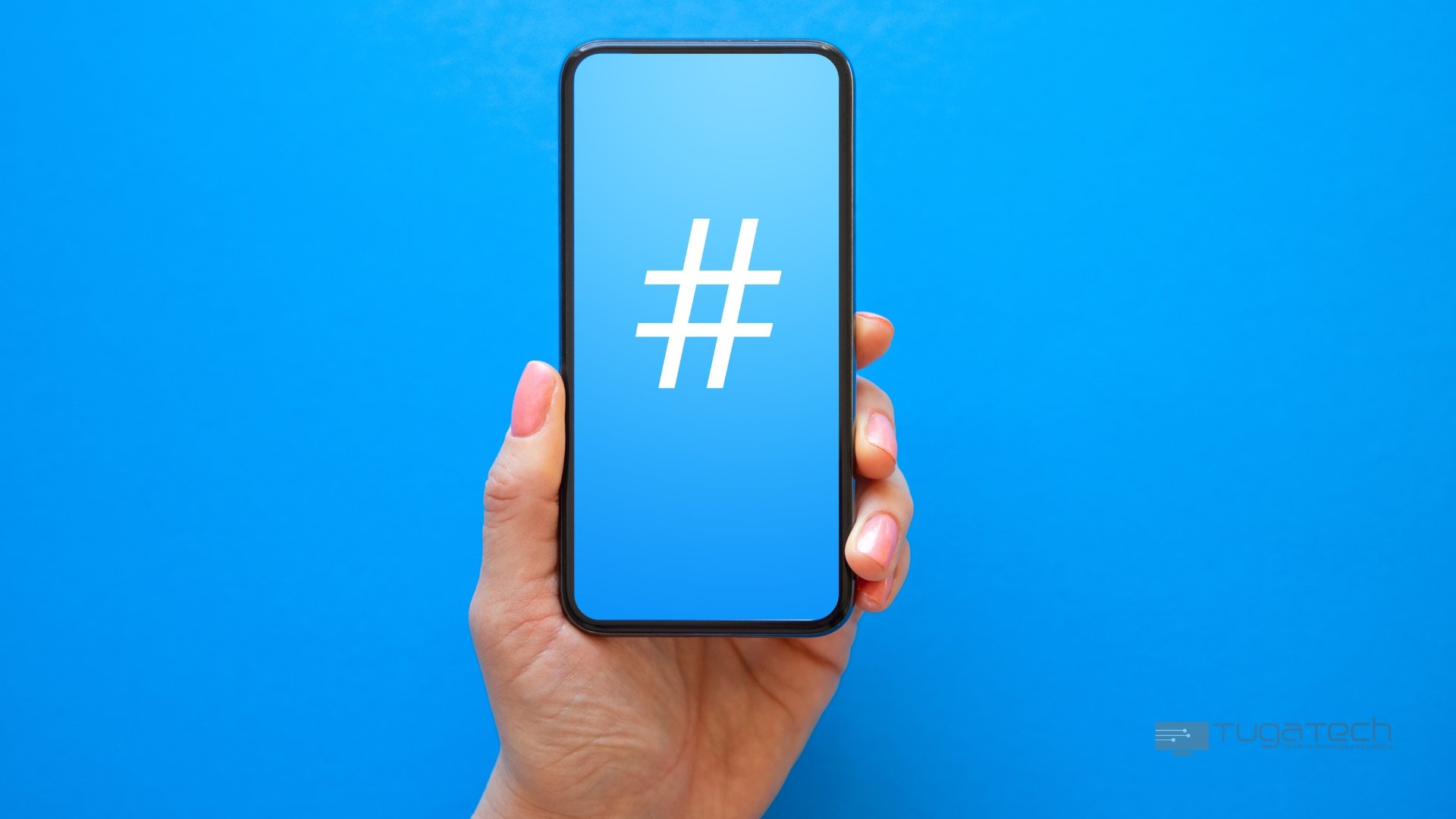 App do Twitter com hashtag ativa