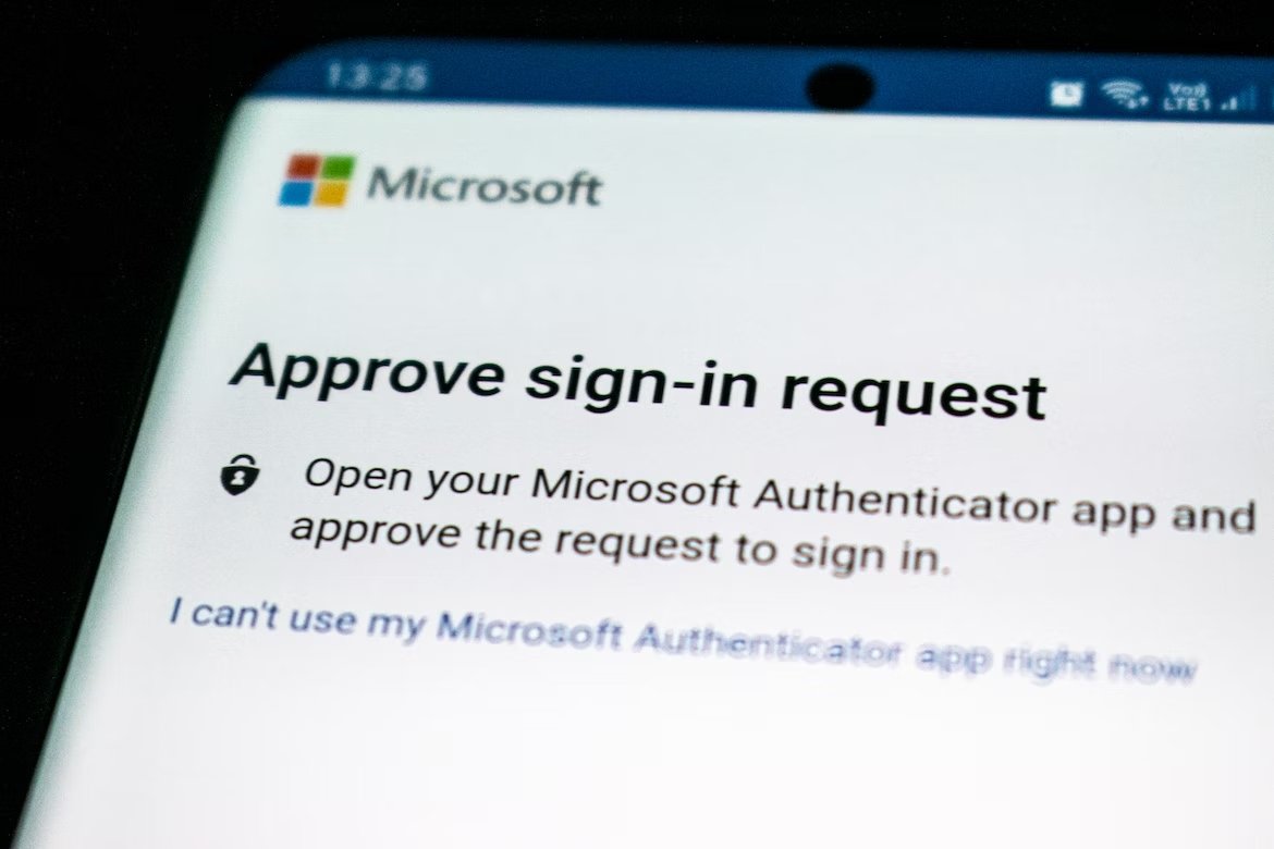 mensagem inicial do Microsoft Authenticator