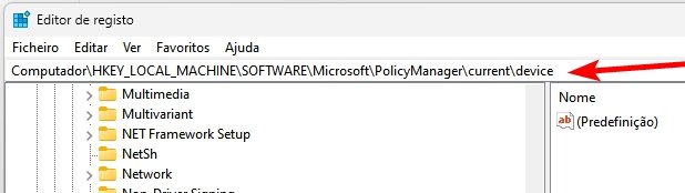 chave de registo do Windows 11