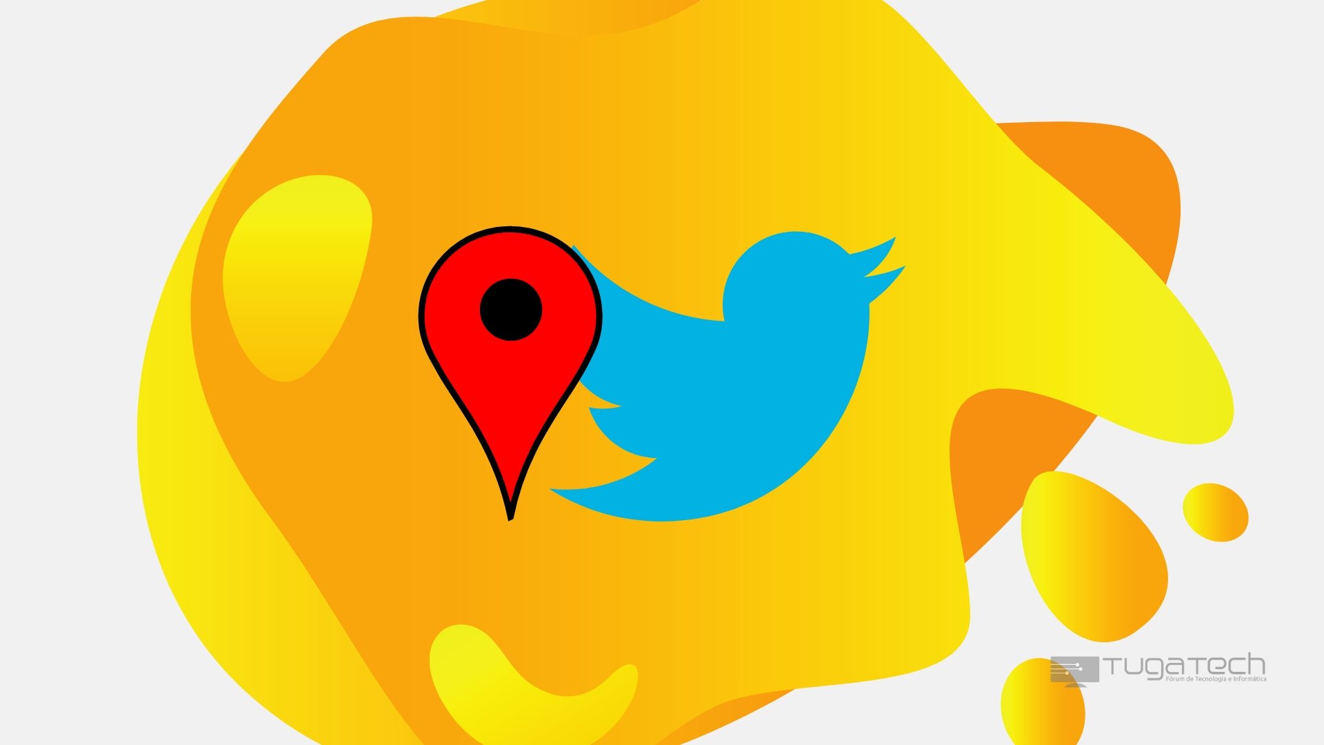 Twitter sobre imagem de localização