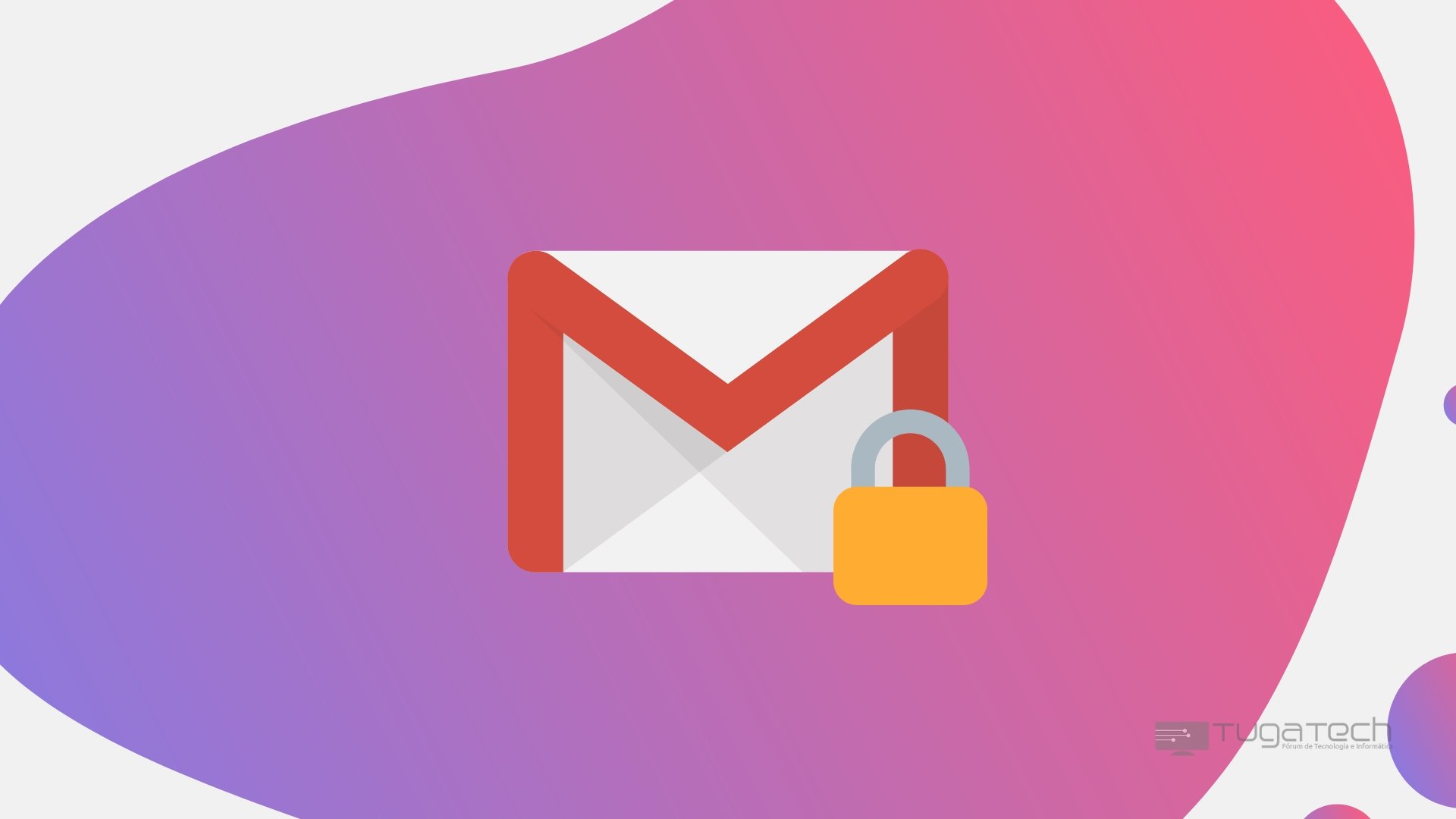 Gmail logo com cadeado