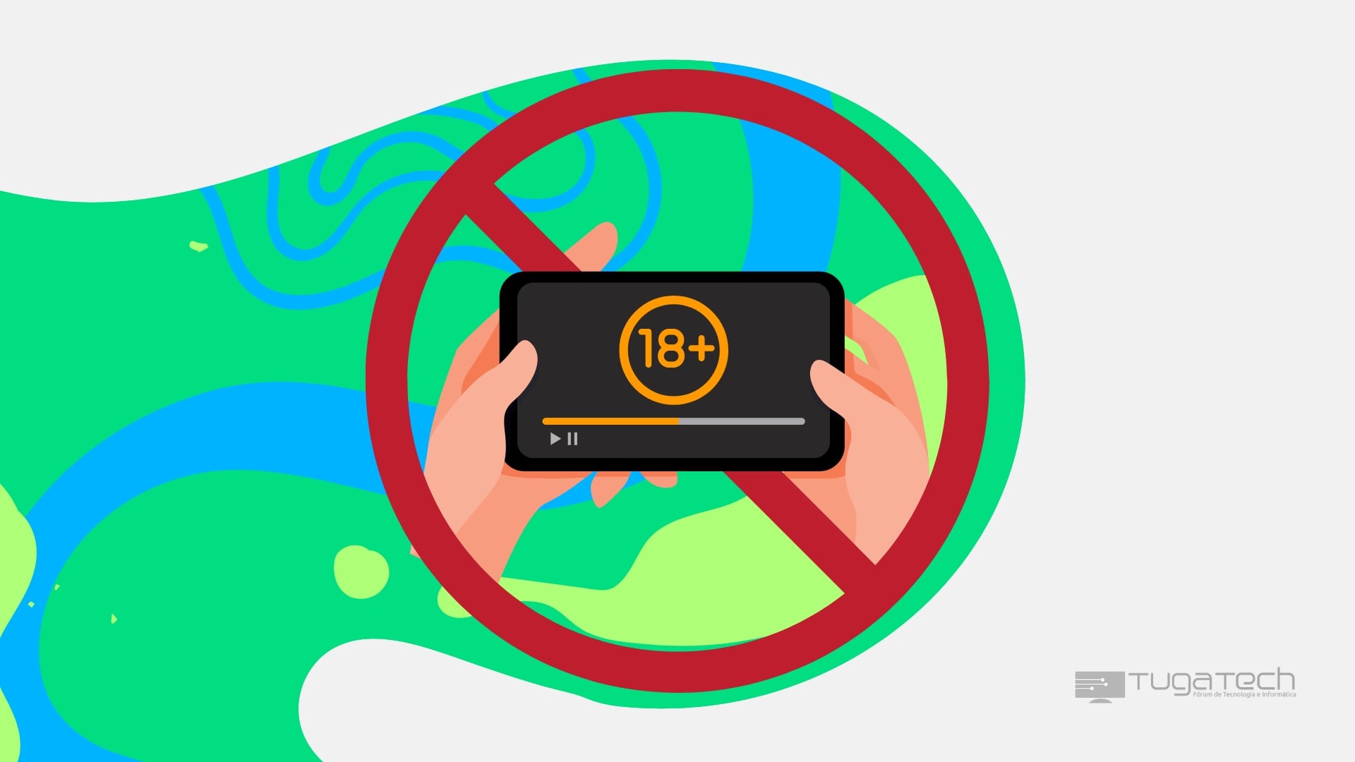 conteúdo para adultos em smartphone