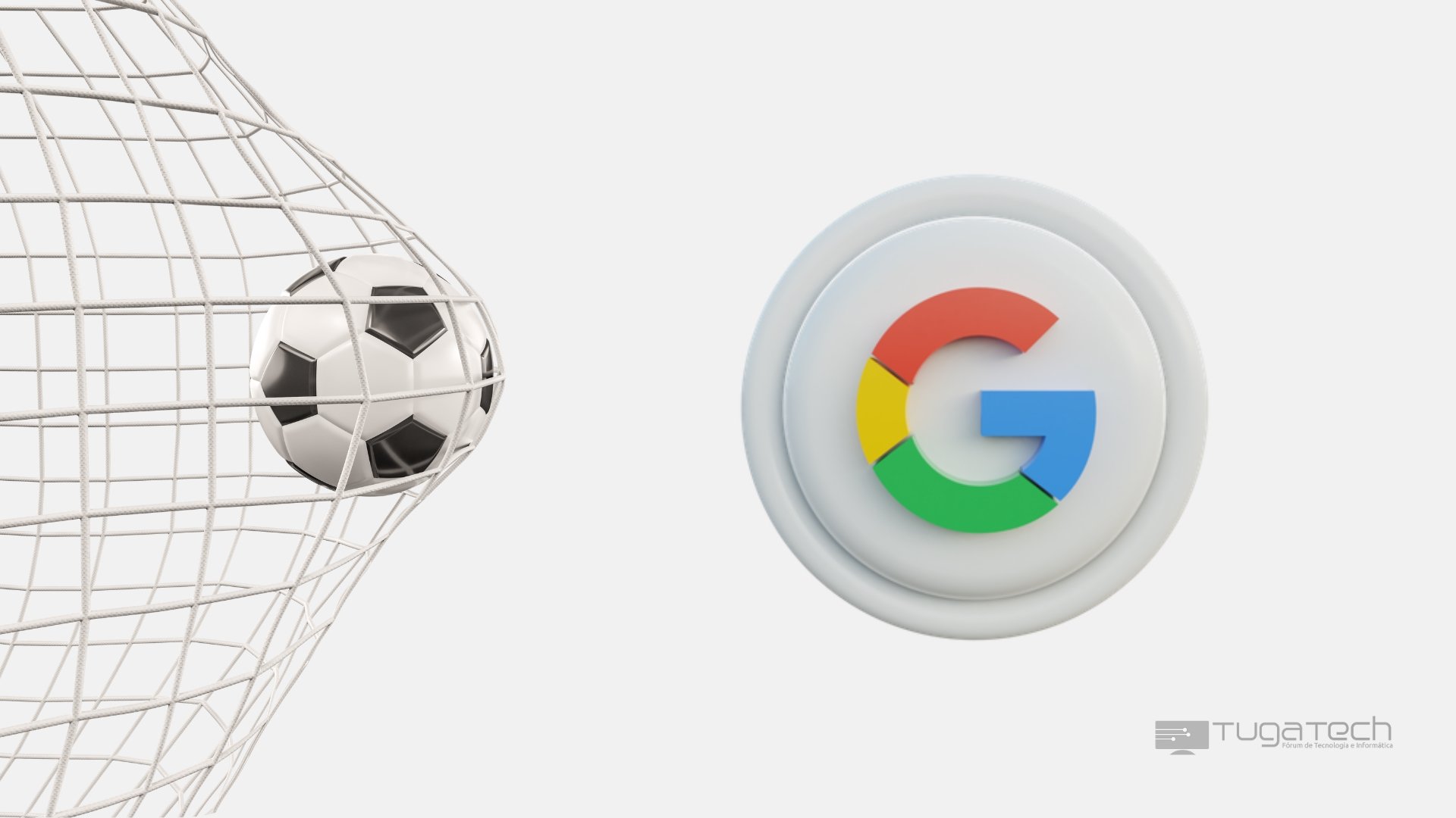 Google com bola de futebol
