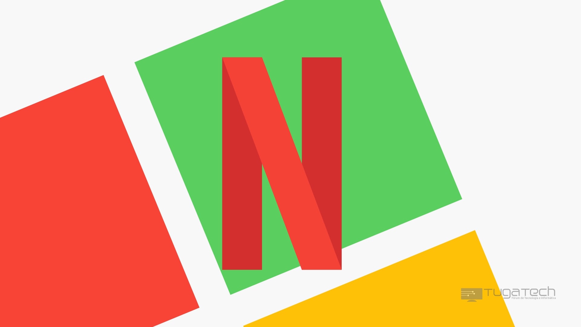 Netflix com fundo da Microsoft