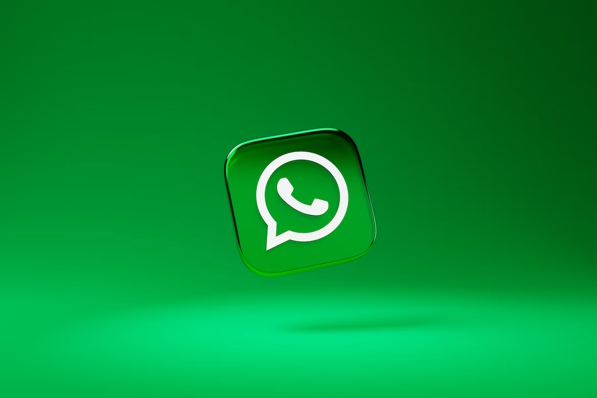 WhatsApp logo em 3D
