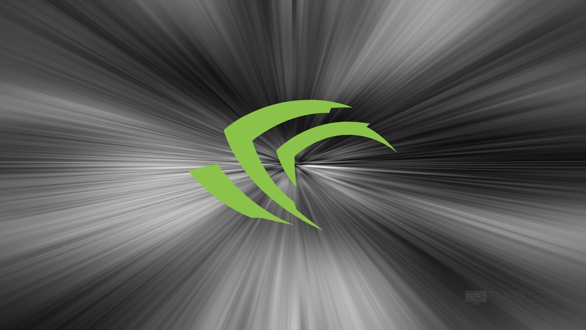 NVIDIA logo sobre fundo de speed