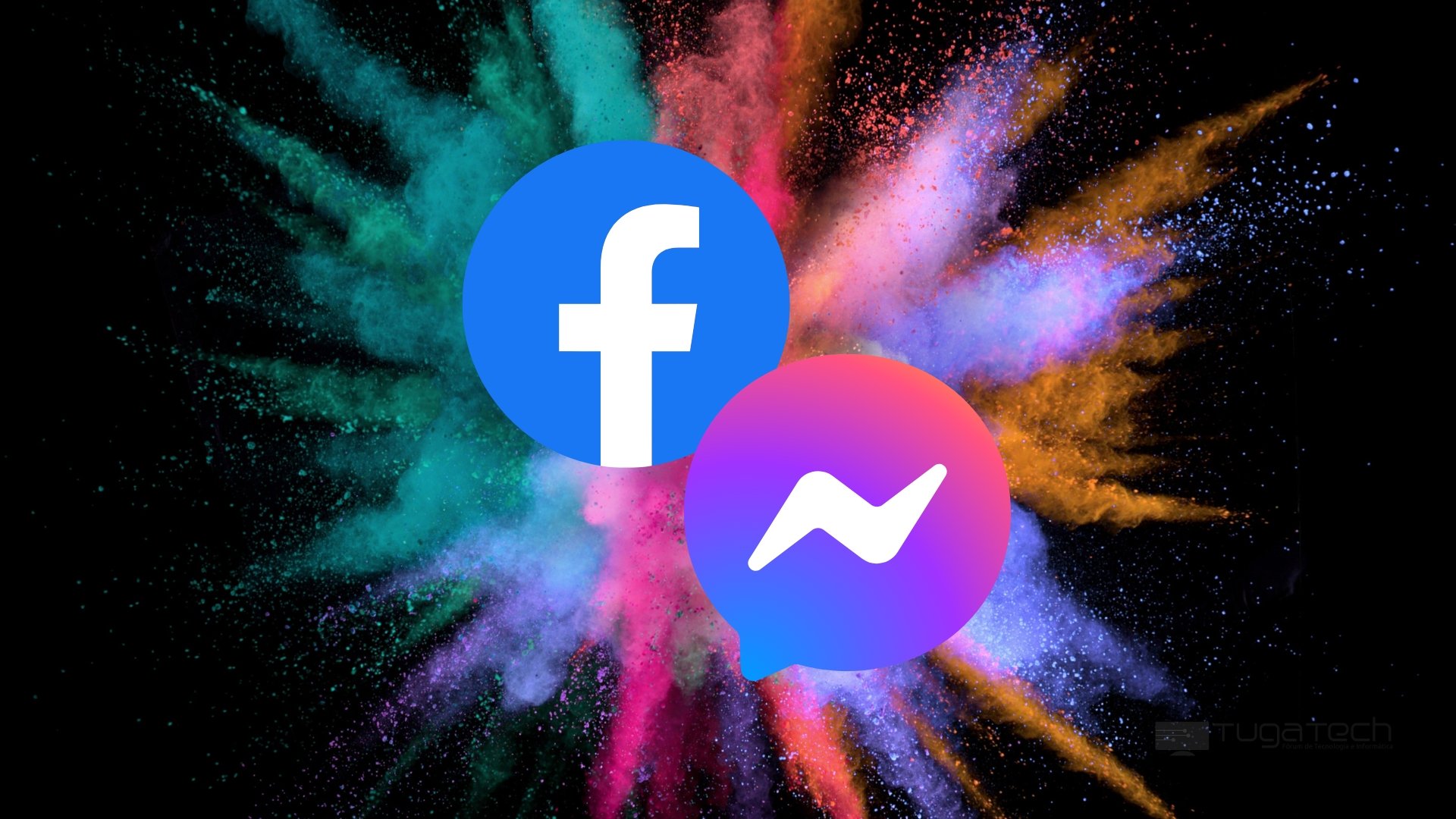 Facebook e Messenger em explosão de cores