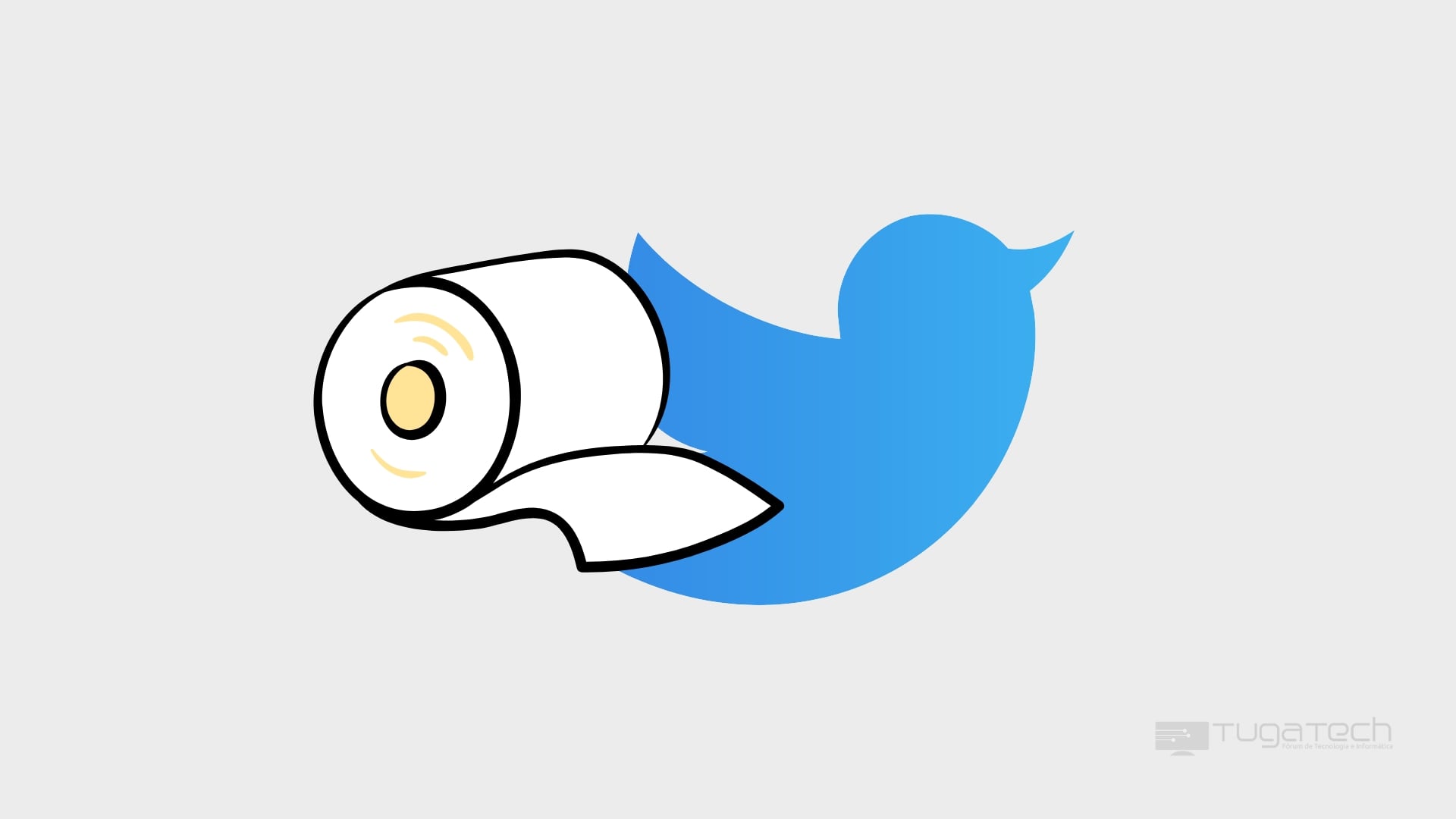 Twitter com papel higiénico