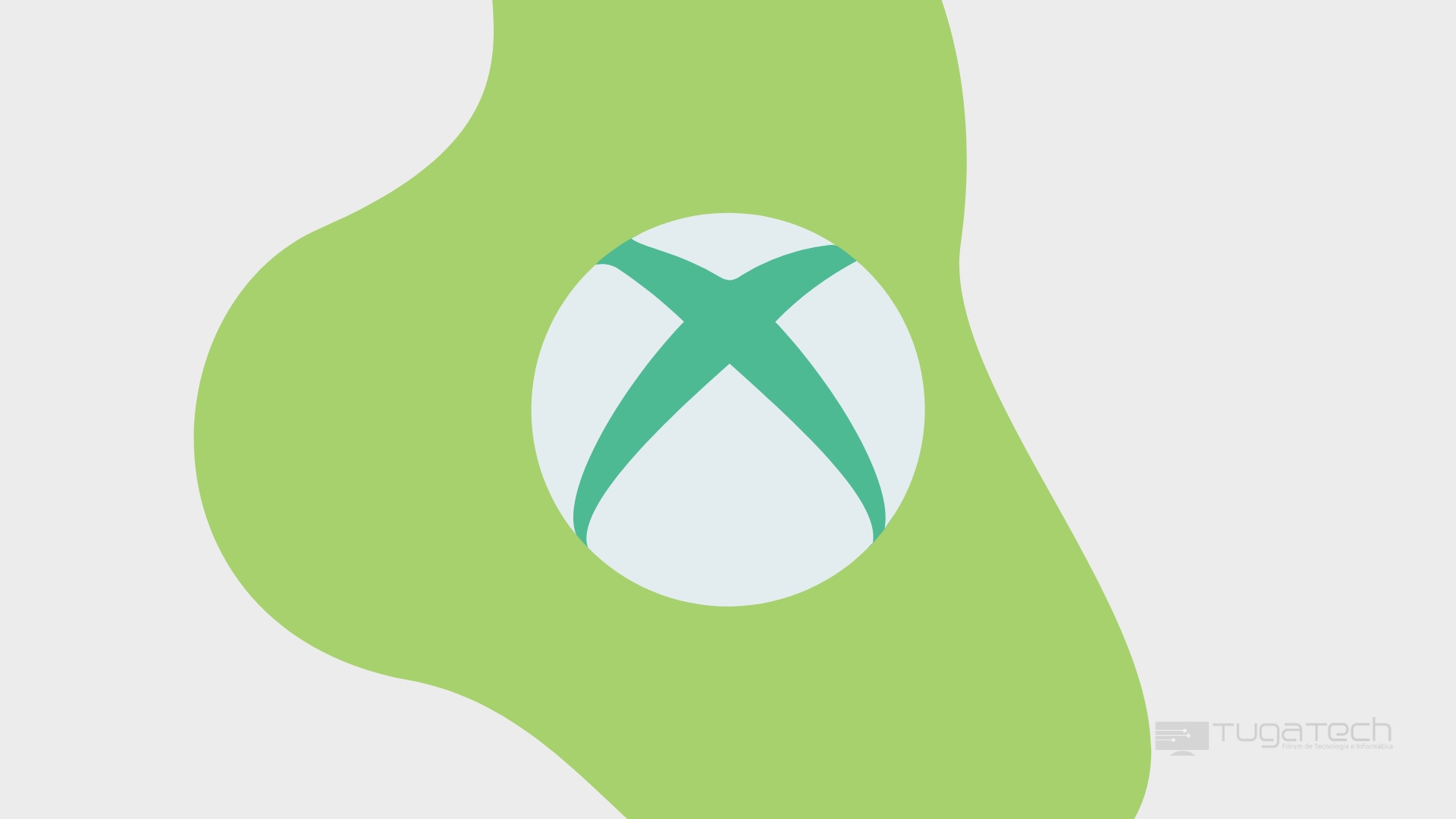 Logo da Xbox em fundo verde