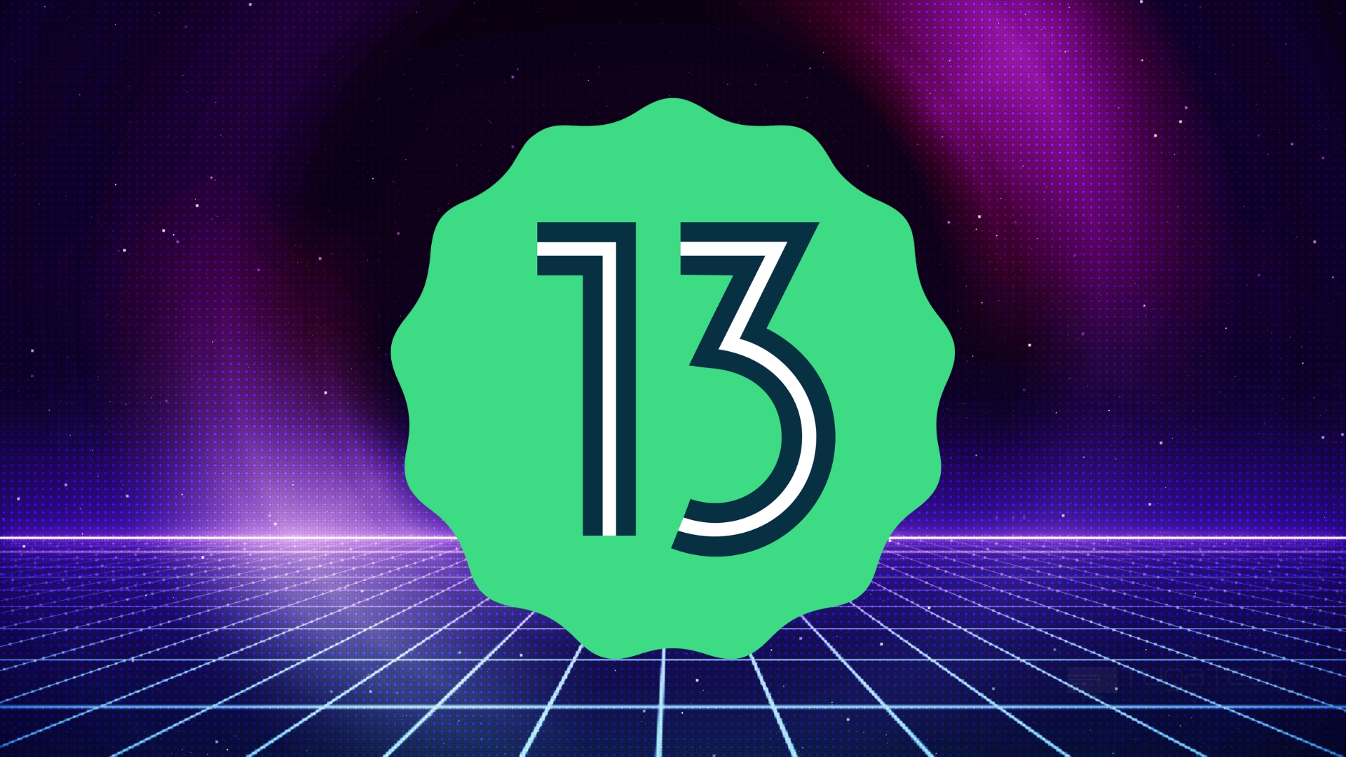 Android 13 logo do sistema