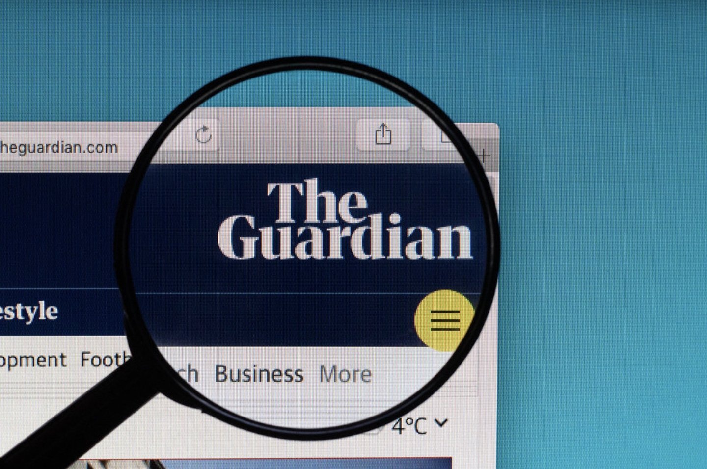 Site do The Guardian sobre lupa