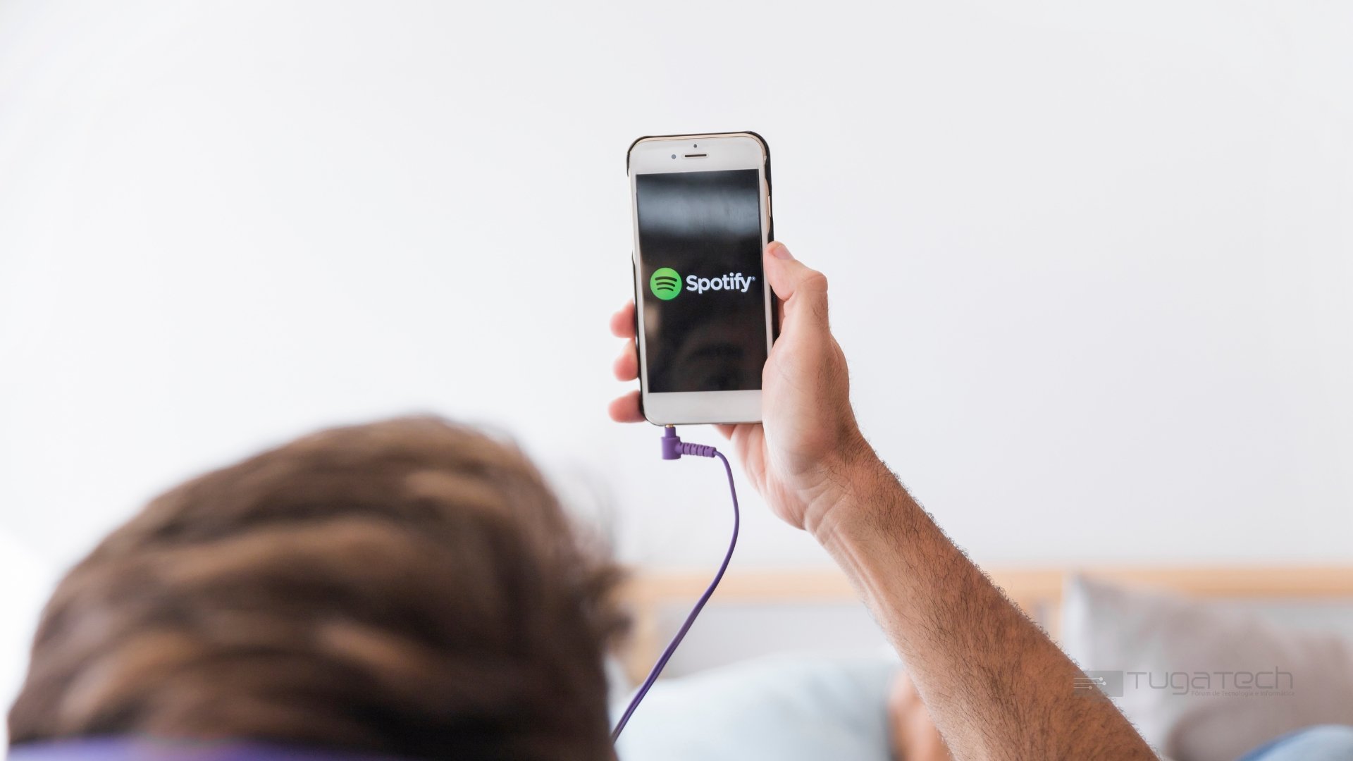 Spotify a ser usado em smartphone