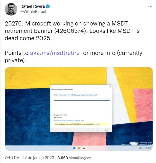 Ferramenta da Microsoft a ser descontinuada