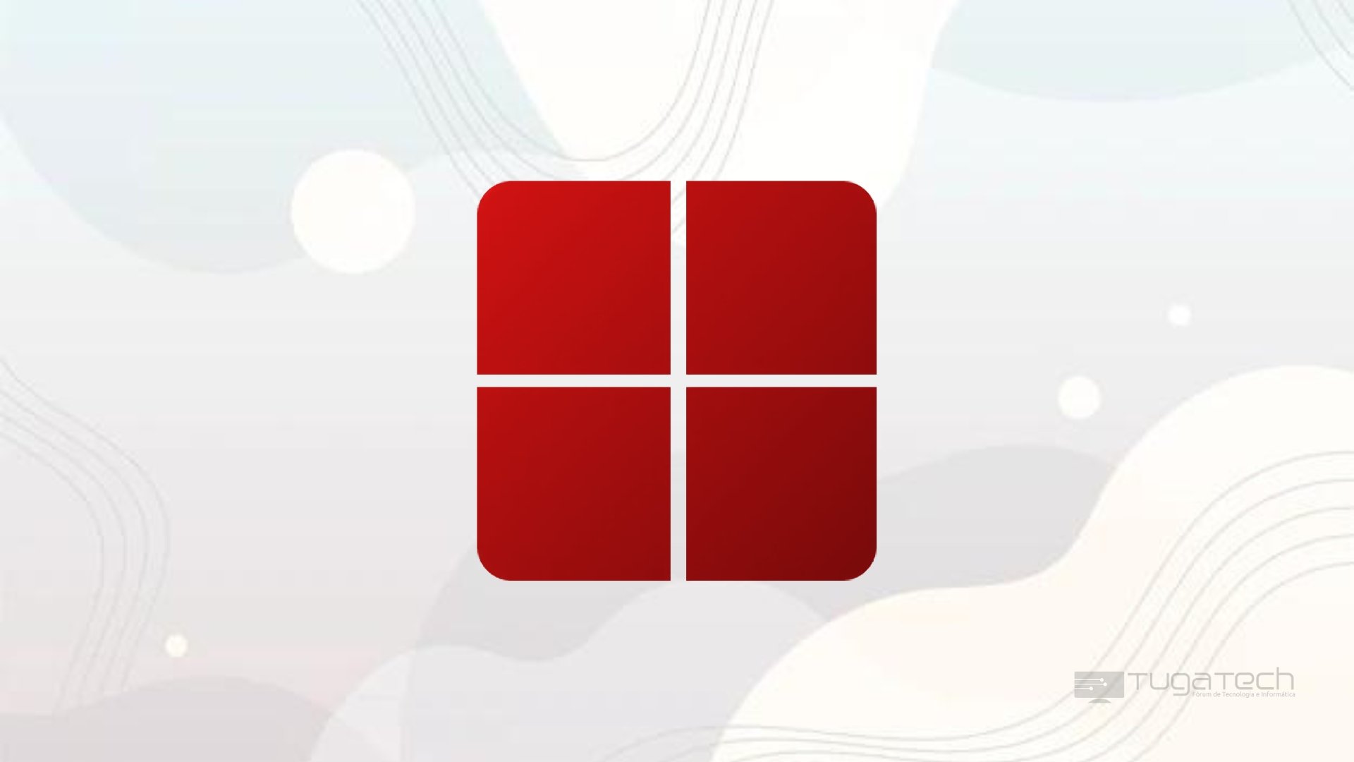 Microsoft logo sobre fundo branco